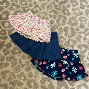 Jumping Beans Scooter/Cartwheel Skirts x3 3t